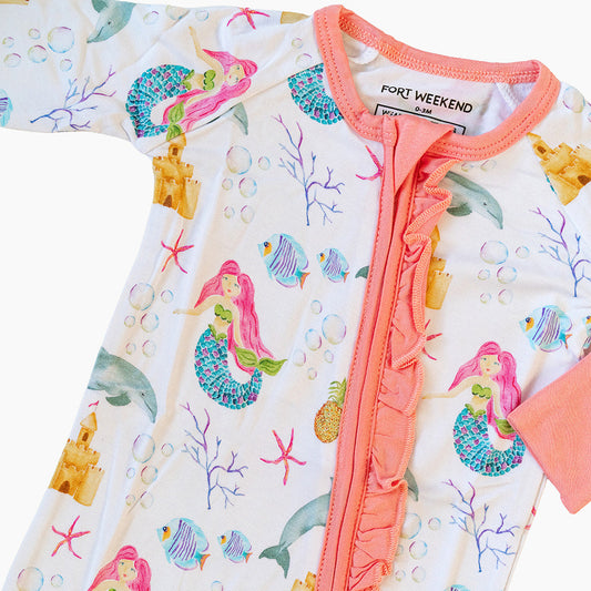 The Mermaid Bamboo Convertible Zipper Pajama
