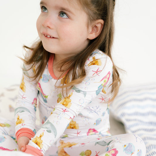 The Mermaid Bamboo Two-Piece Pajama Set