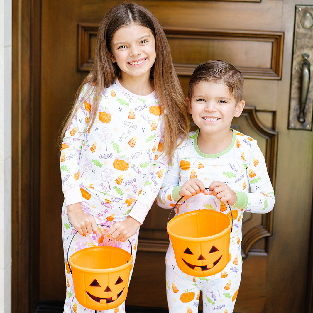 Spooky Sweet Two-Piece Pajama Set – Pink