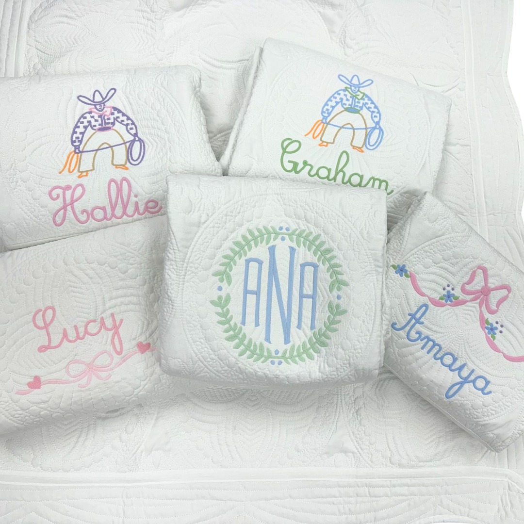 Embroidered Heirloom Baby Quilts