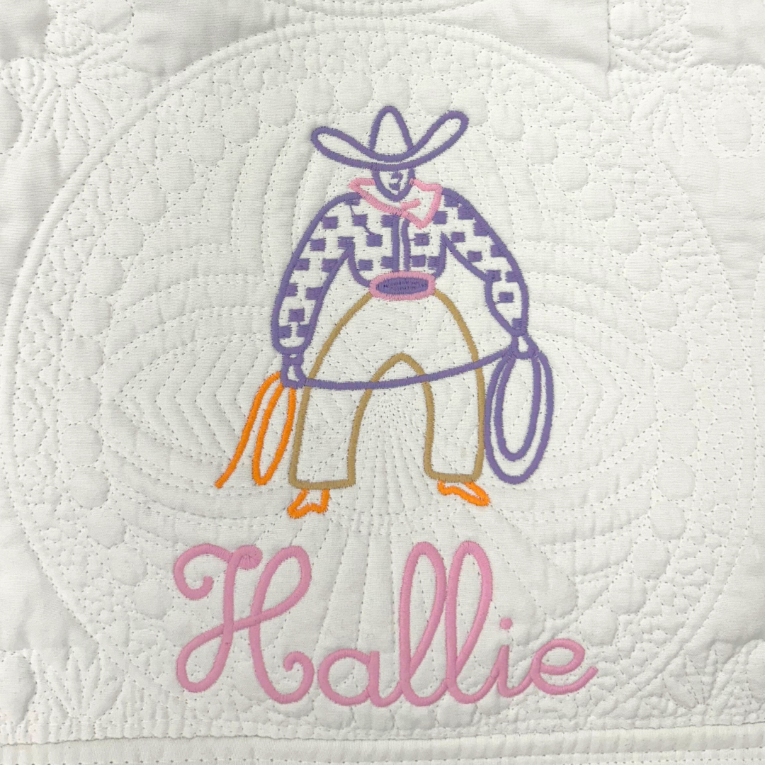 Embroidered Heirloom Baby Quilts