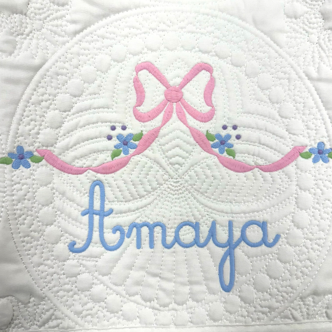 Embroidered Heirloom Baby Quilts