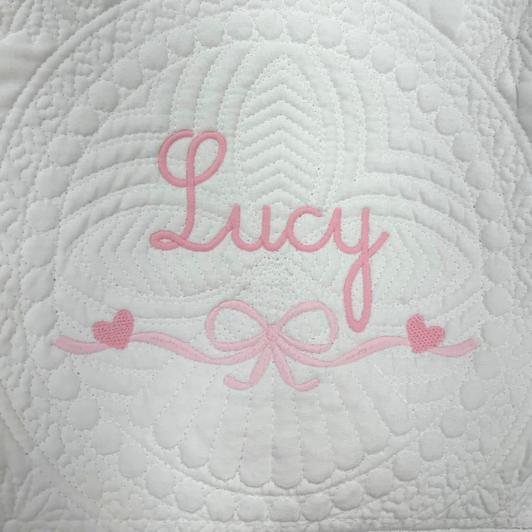 Embroidered Heirloom Baby Quilts