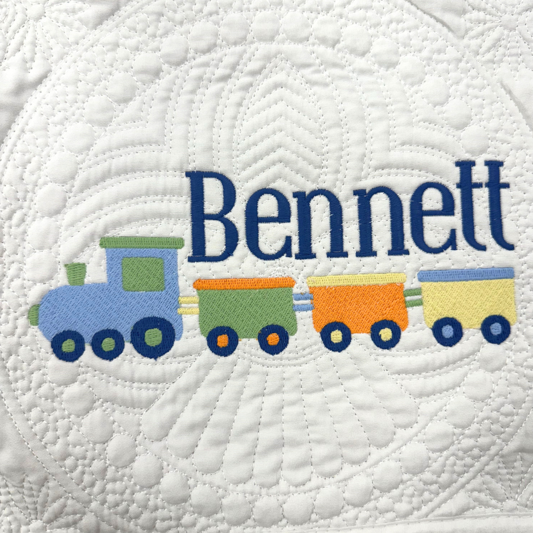 Embroidered Heirloom Baby Quilts