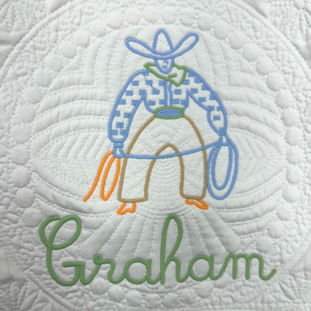 Embroidered Heirloom Baby Quilts