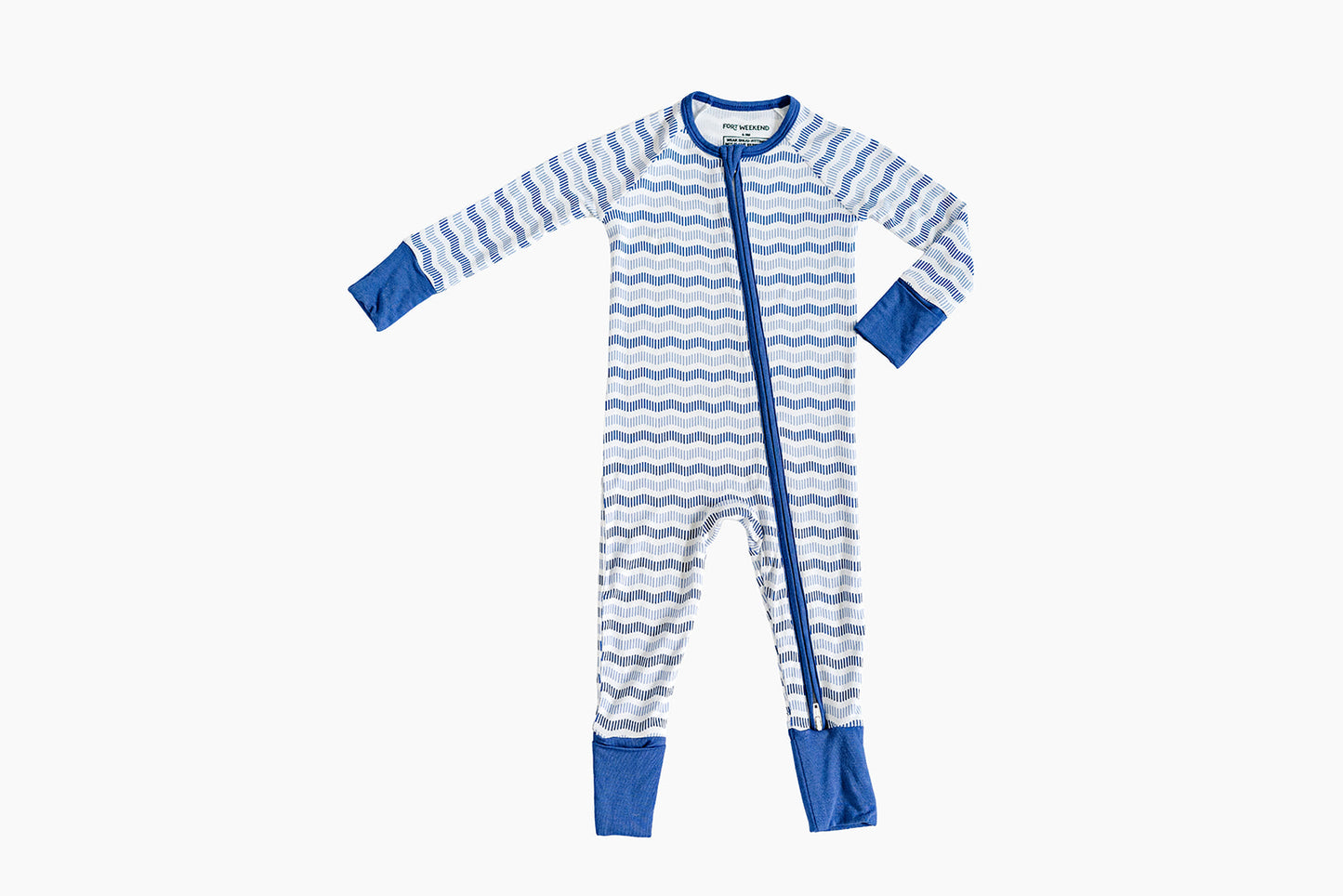 The Blue Wave Zipper Onesie