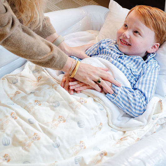 The Goldie in Blue Sleeping Bag