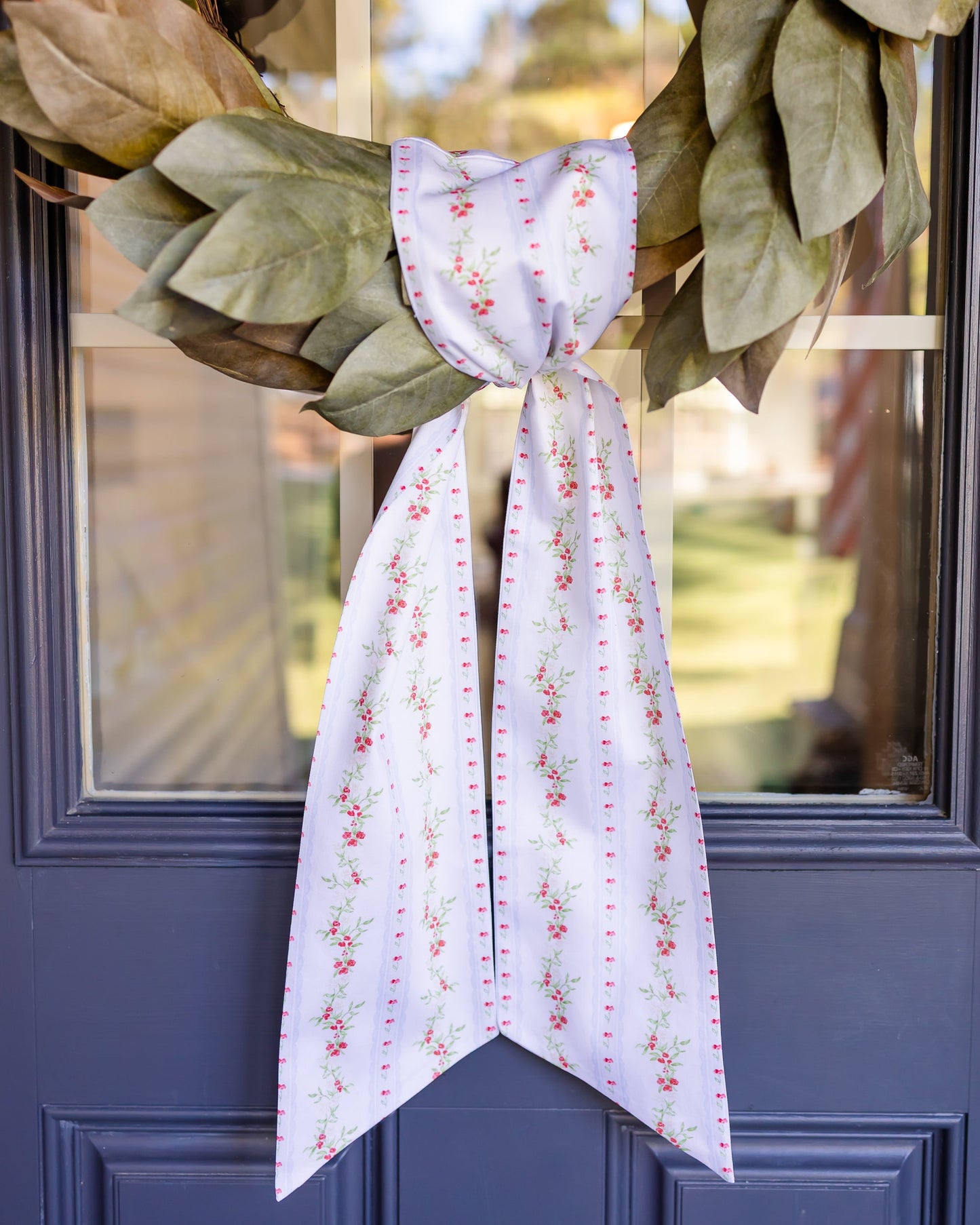 Woodland Christmas Holiday Wreath Sash