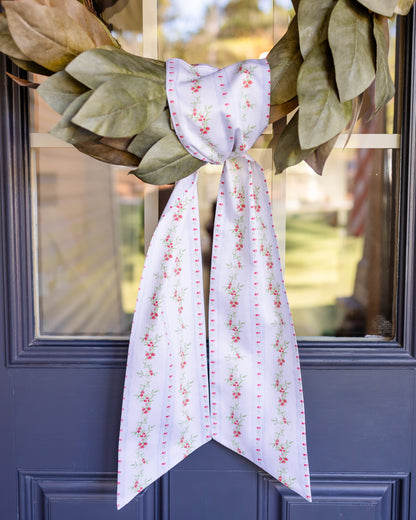 Woodland Christmas Holiday Wreath Sash