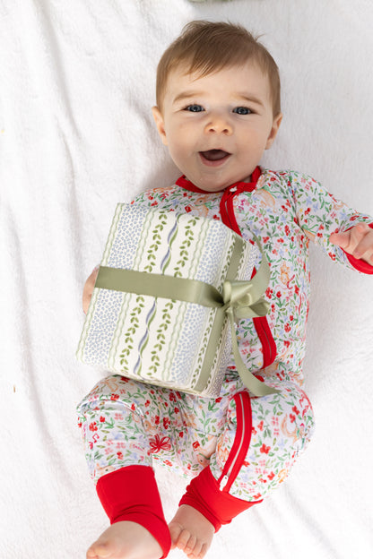 The Woodlands Christmas Zipper Onesie