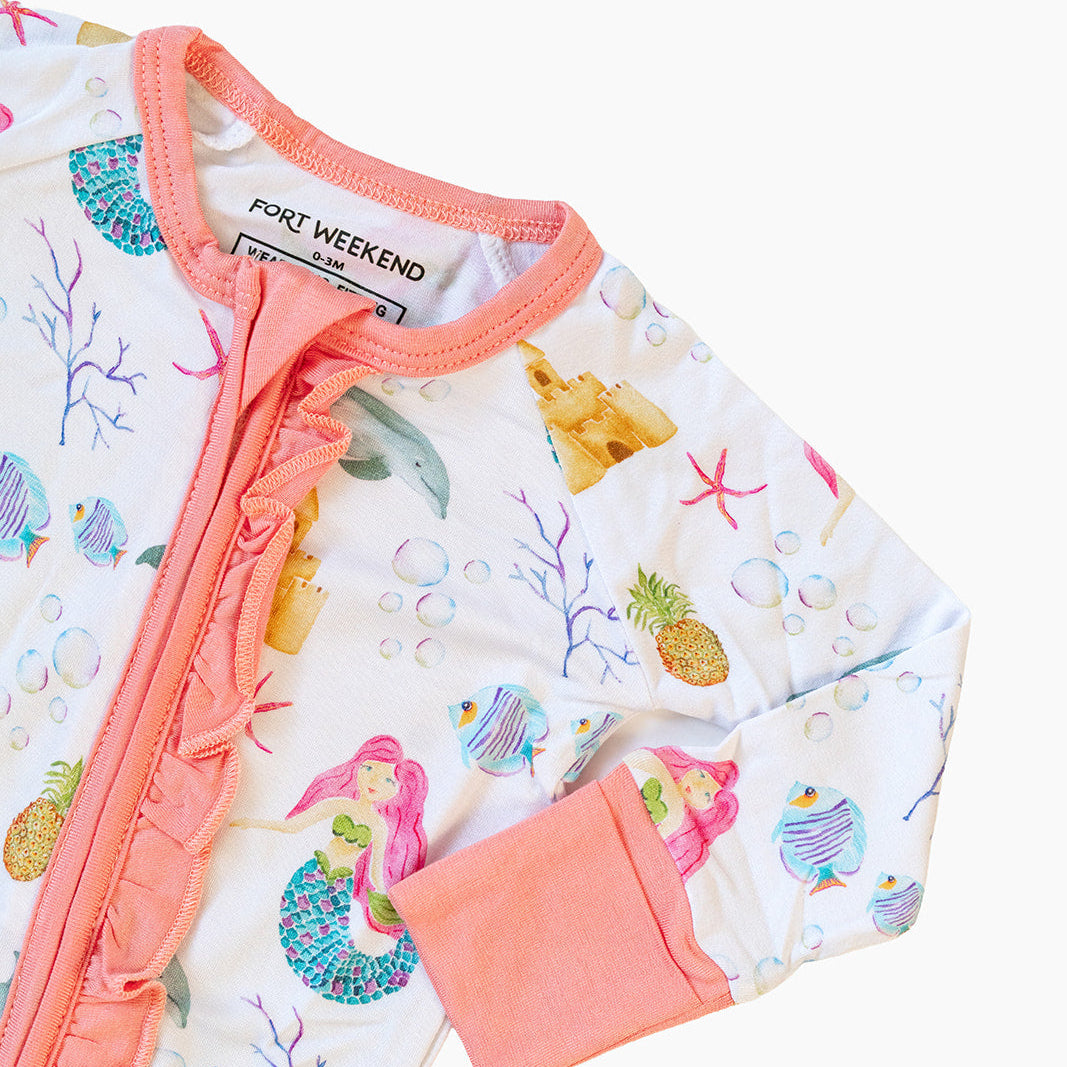 The Mermaid Bamboo Convertible Zipper Pajama