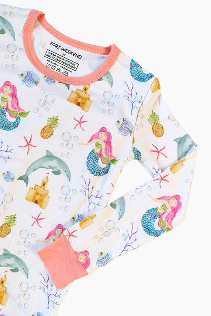 The Mermaid Bamboo Two-Piece Pajama Set