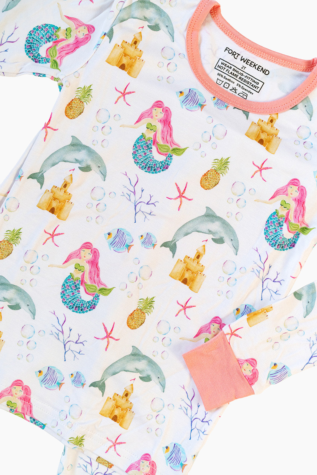 The Mermaid Bamboo Two-Piece Pajama Set
