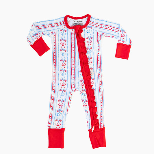 The Americana Bamboo Convertible Zipper Pajama