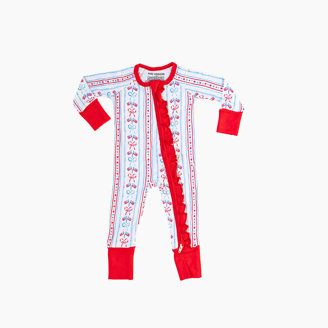 The Americana Bamboo Convertible Zipper Pajama