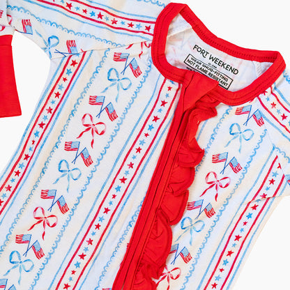 The Americana Bamboo Convertible Zipper Pajama