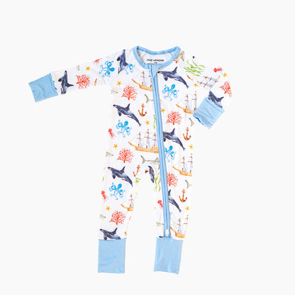 The Sailor Bamboo Convertible Zipper Pajama