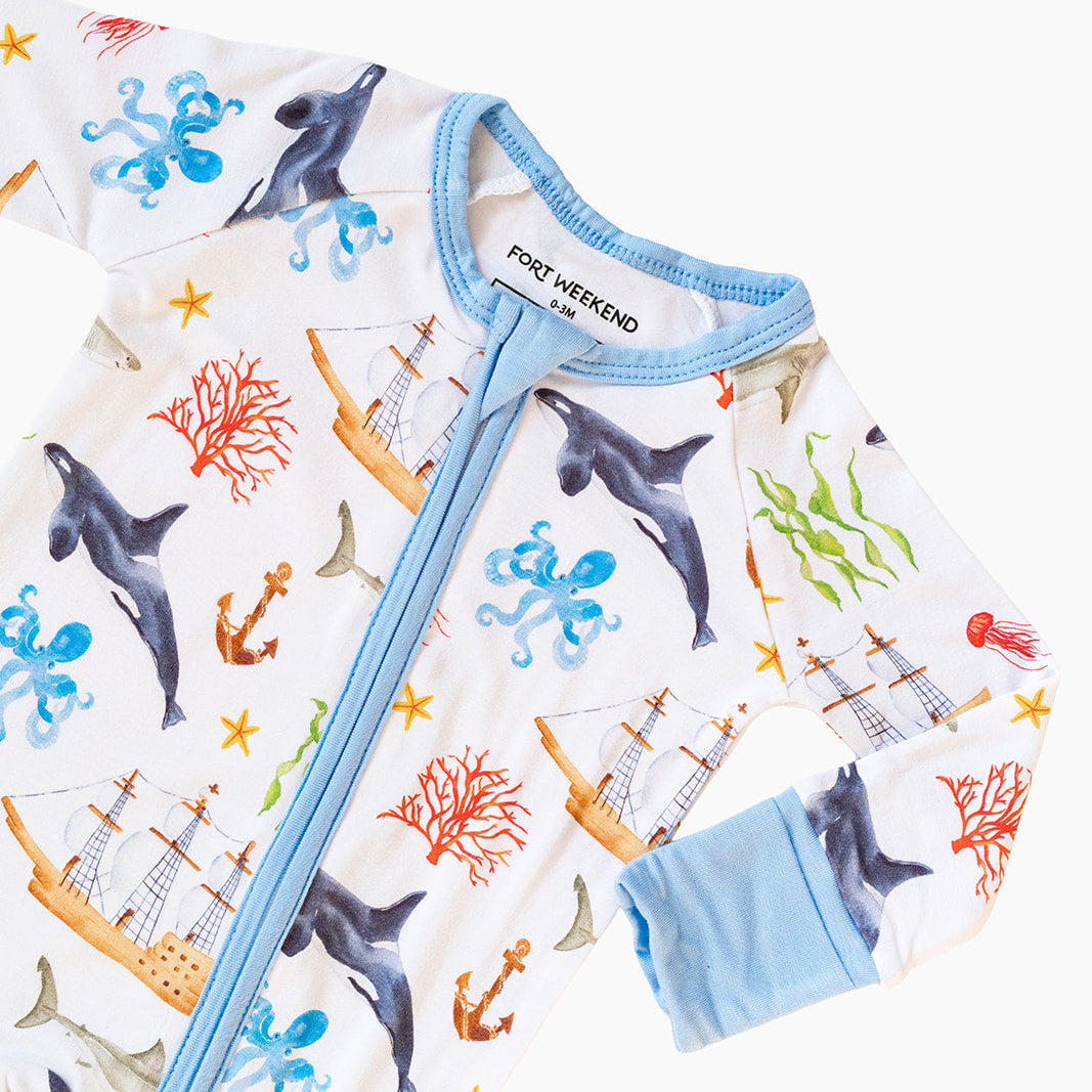 The Sailor Bamboo Convertible Zipper Pajama