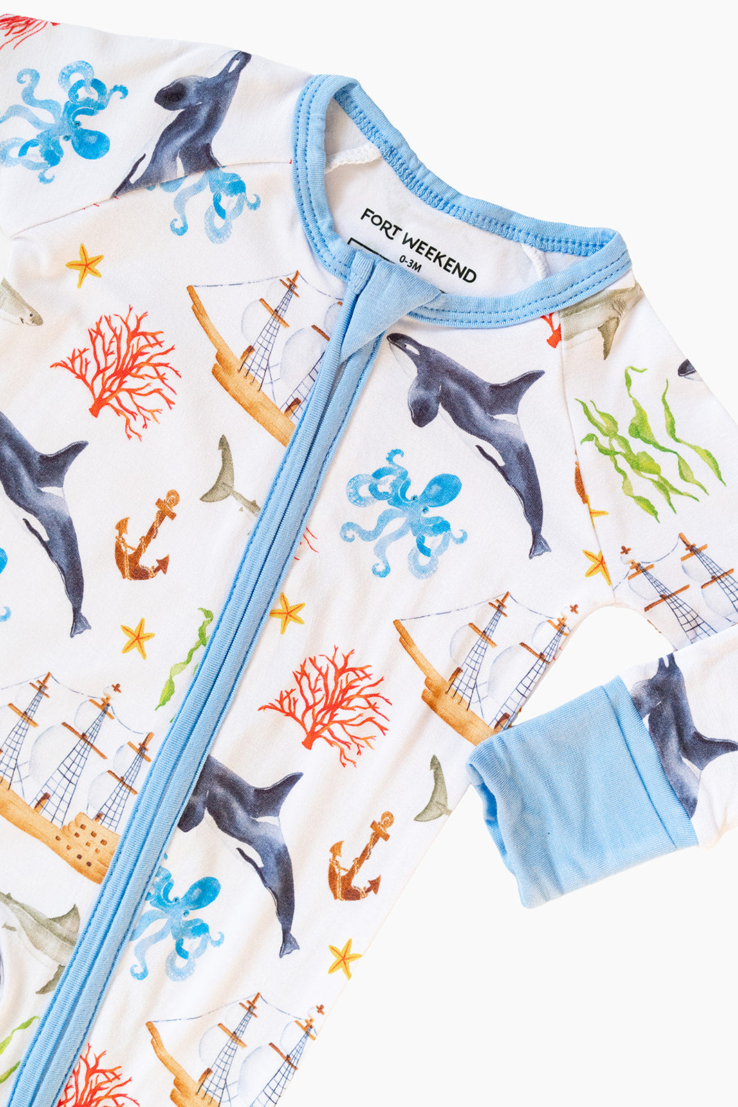 The Sailor Bamboo Convertible Zipper Pajama