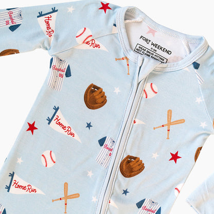 The Home Run Bamboo Convertible Zipper Pajama