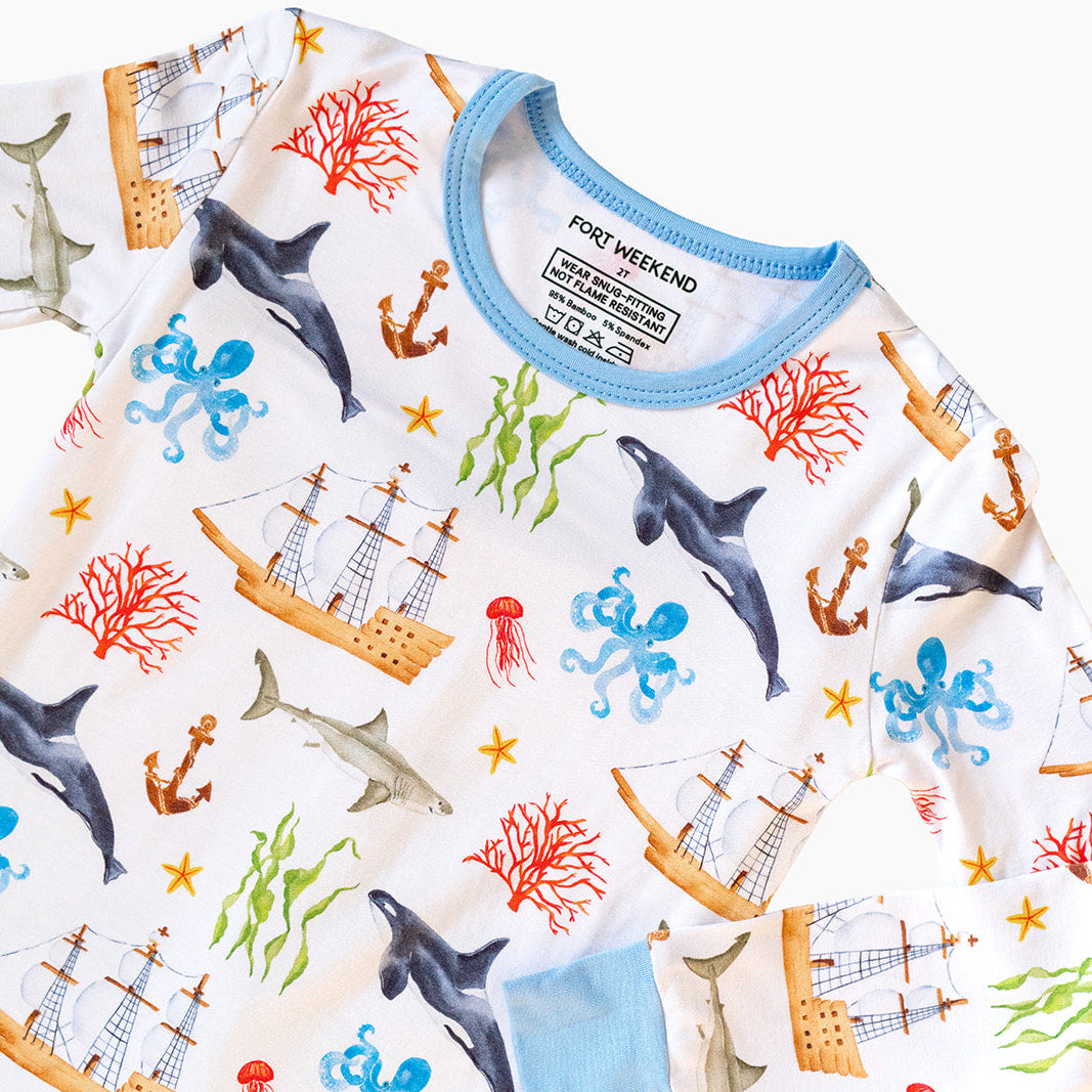 The Sailor Bamboo Two-Piece Pajama Set