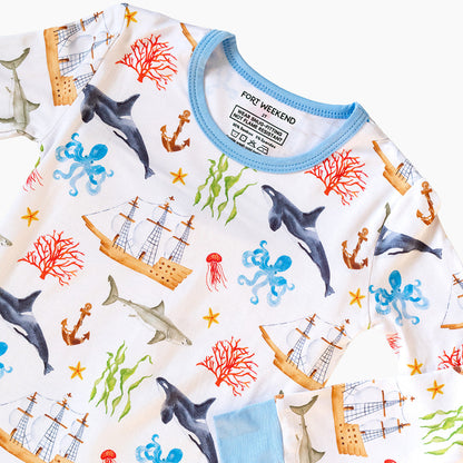 The Sailor Bamboo Two-Piece Pajama Set
