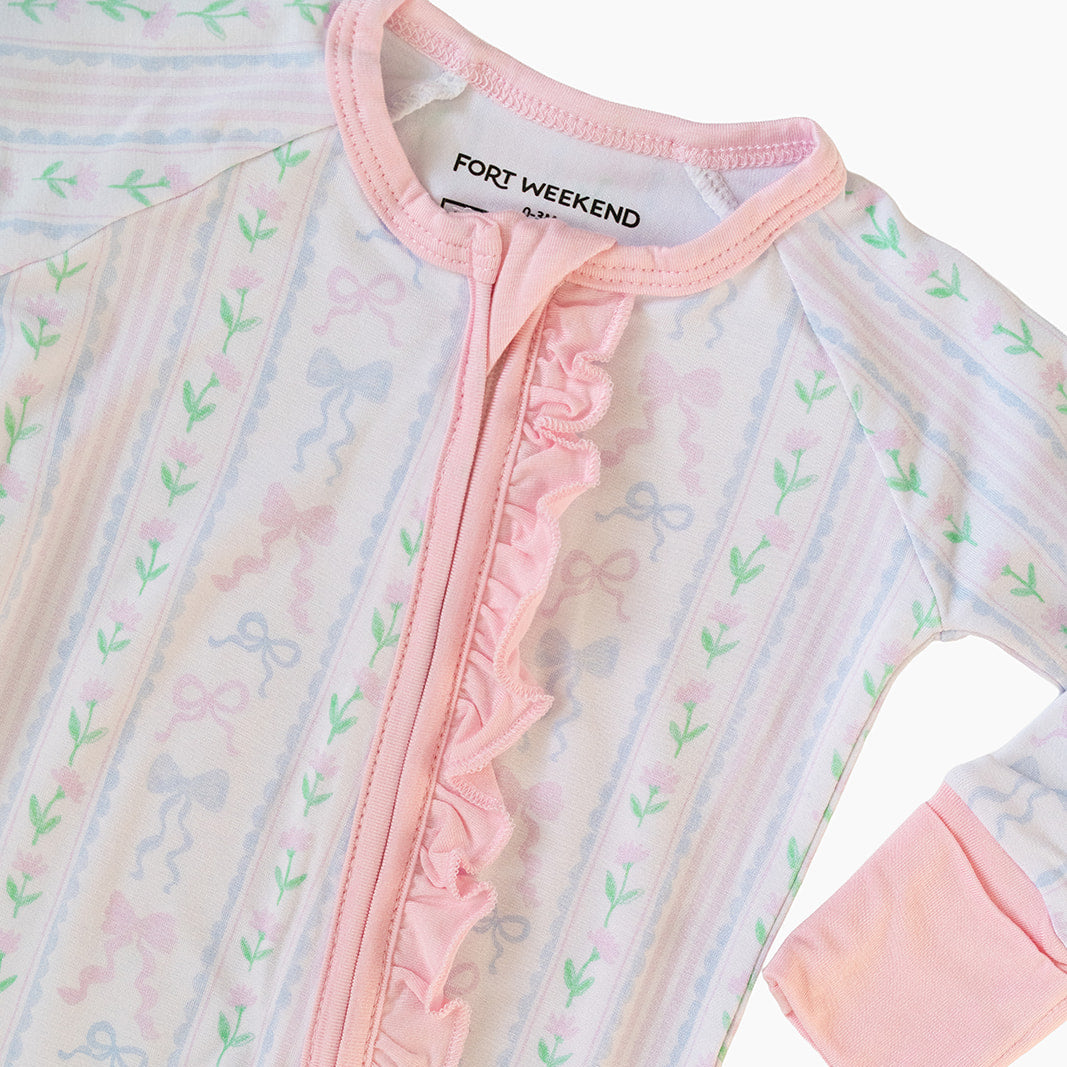 The Bow Garden Bamboo Convertible Zipper Pajama