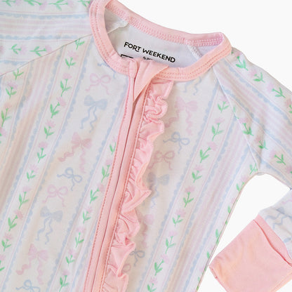 The Bow Garden Bamboo Convertible Zipper Pajama