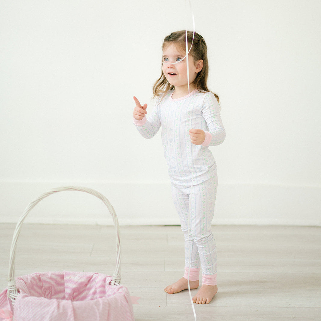 The Bow Garden Two Piece Pajama Set