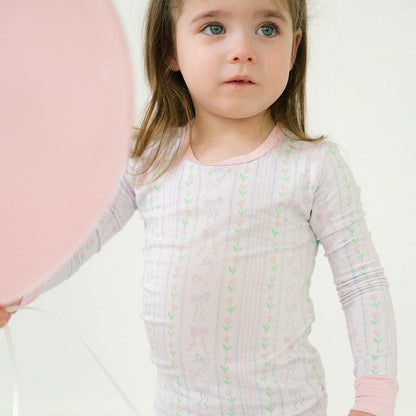 The Bow Garden Two Piece Pajama Set