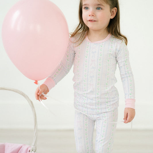 The Bow Garden Two Piece Pajama Set