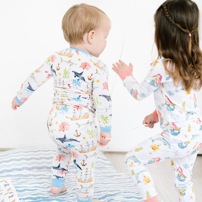 The Mermaid Bamboo Two-Piece Pajama Set