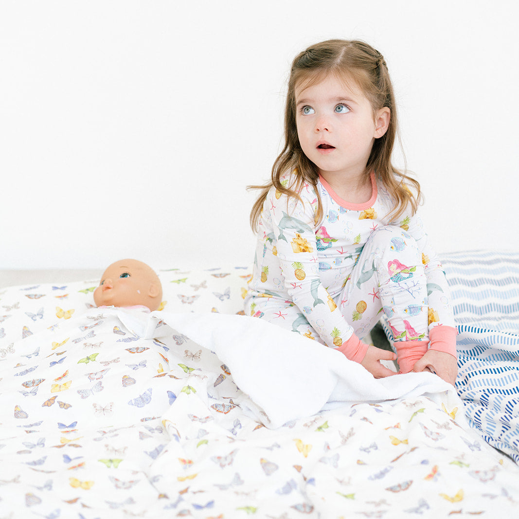 The Mermaid Bamboo Two-Piece Pajama Set