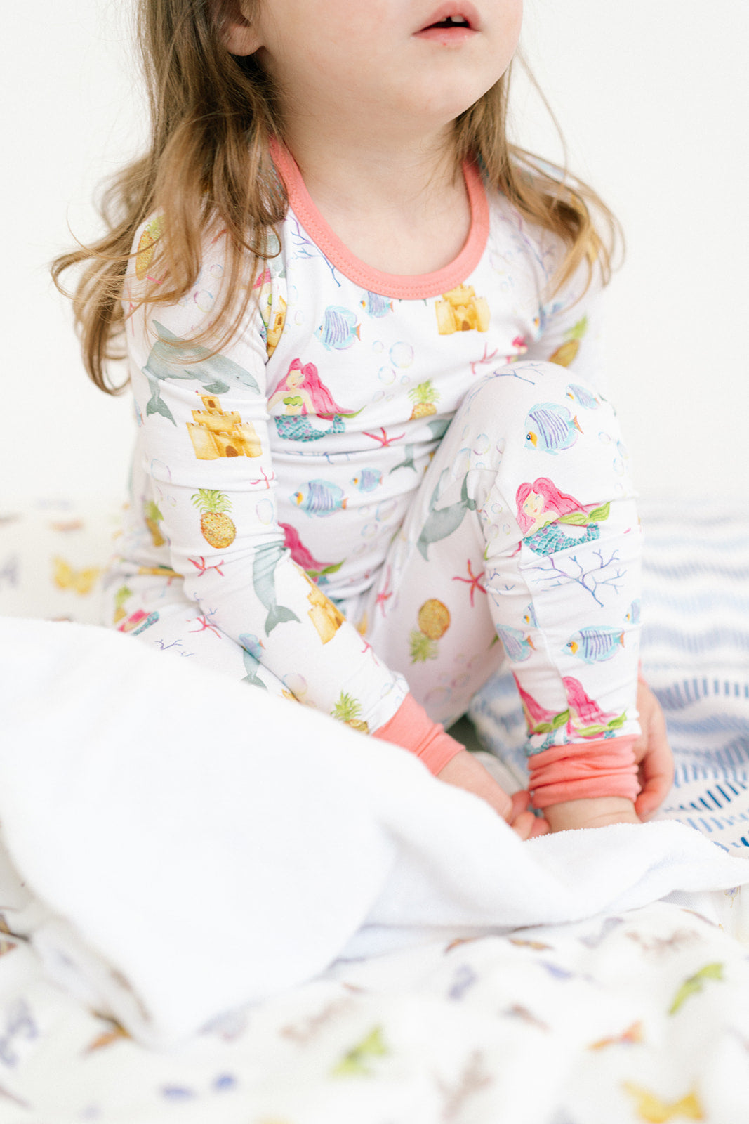 The Mermaid Bamboo Two-Piece Pajama Set