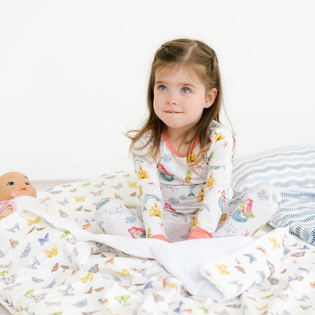 The Mermaid Bamboo Two-Piece Pajama Set