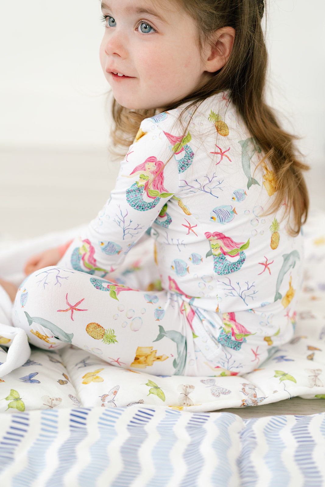 The Mermaid Bamboo Two-Piece Pajama Set