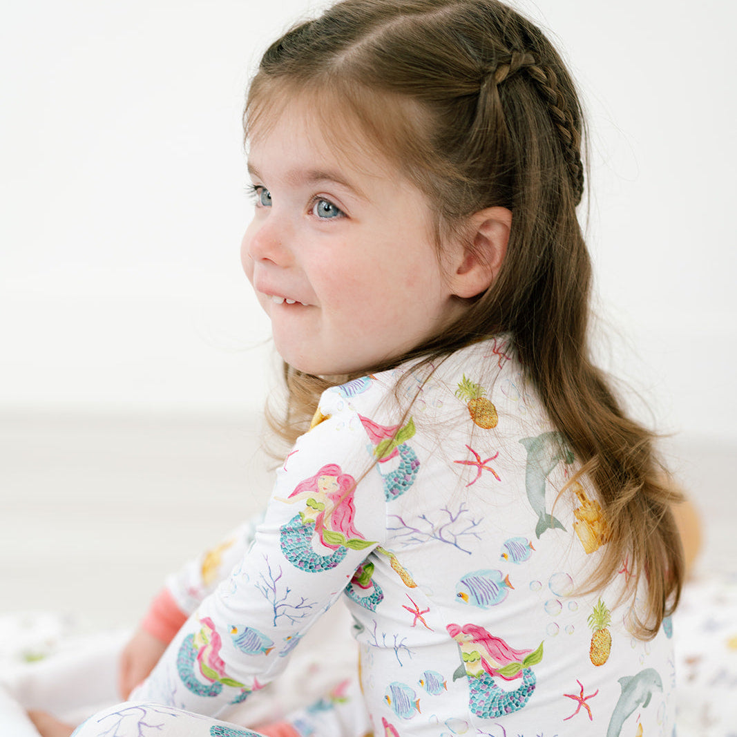 The Mermaid Bamboo Two-Piece Pajama Set