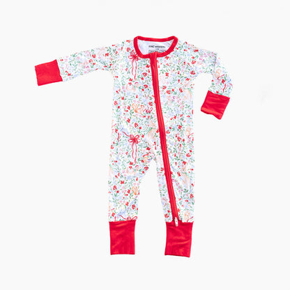 The Woodlands Christmas Zipper Onesie