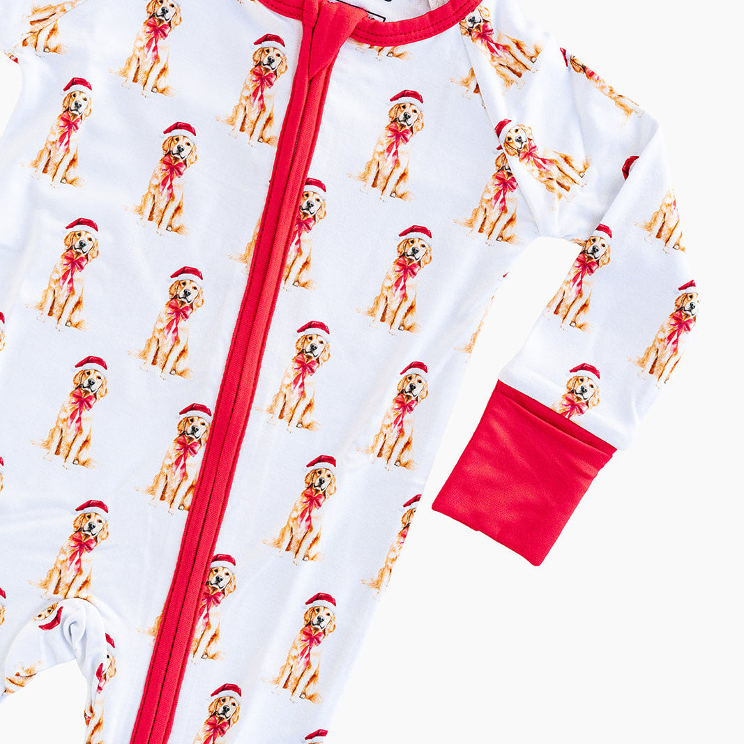The Christmas Pup Zipper Onesie