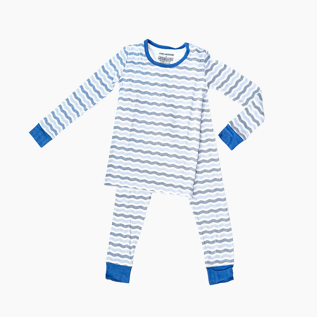 The Blue Wave Pajama Set