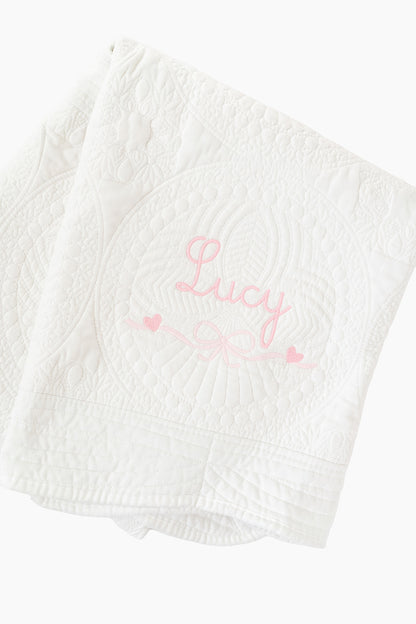 Embroidered Heirloom Baby Quilts