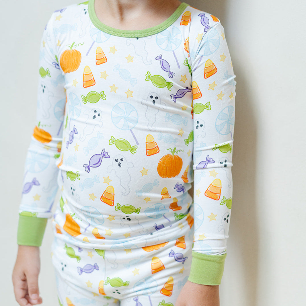 Spooky Sweet Two-Piece Pajama Set – Green