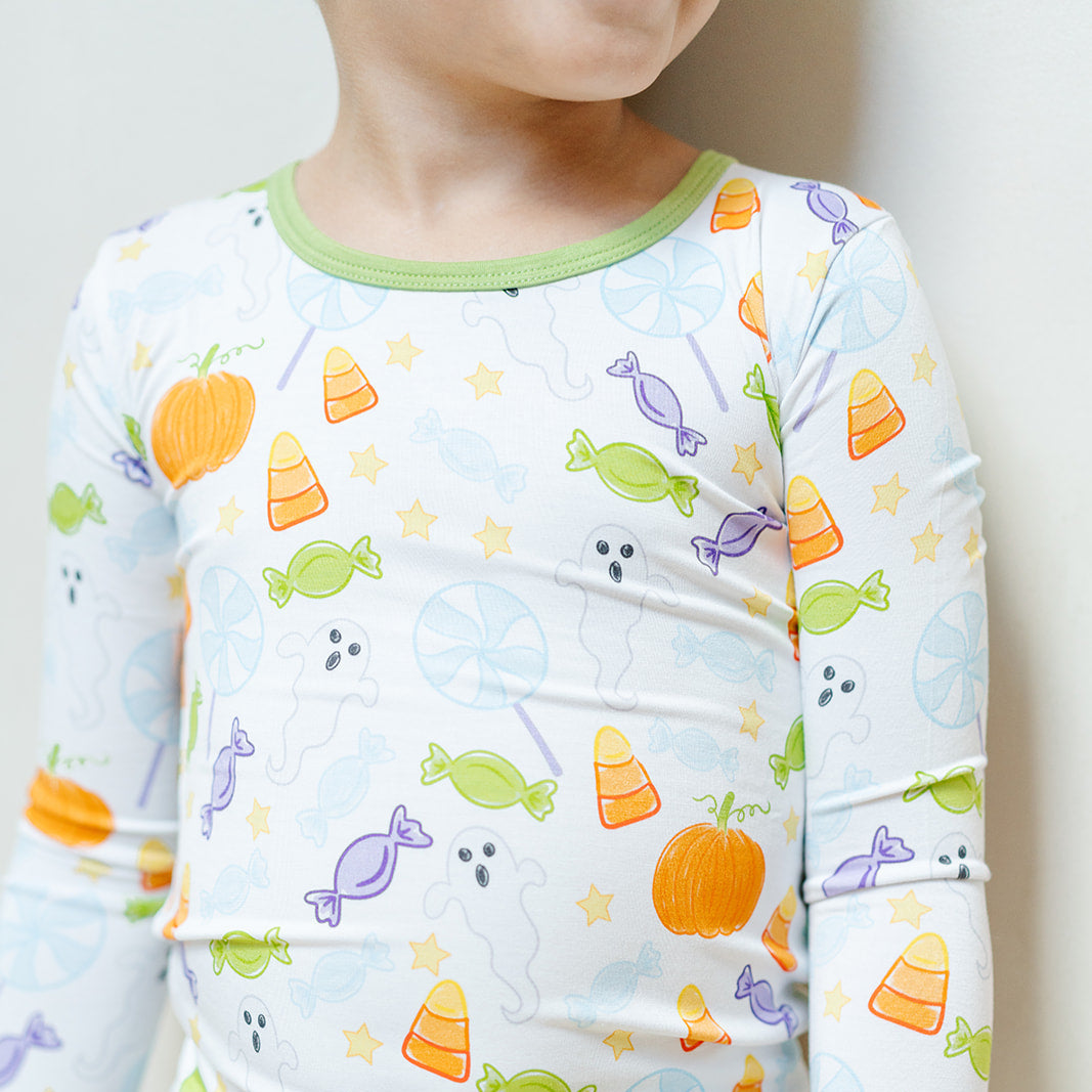 Spooky Sweet Two-Piece Pajama Set – Green