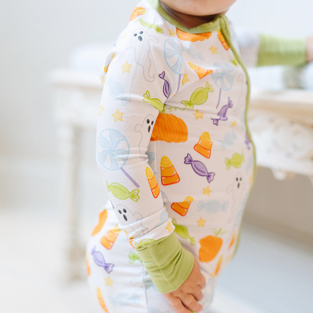 Spooky Sweet Zipper Onesie – Green