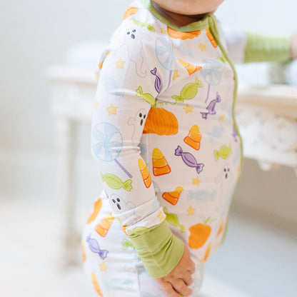 Spooky Sweet Zipper Onesie – Green