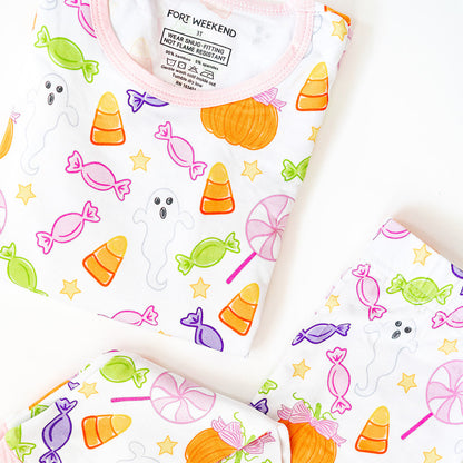 Spooky Sweet Two-Piece Pajama Set – Pink