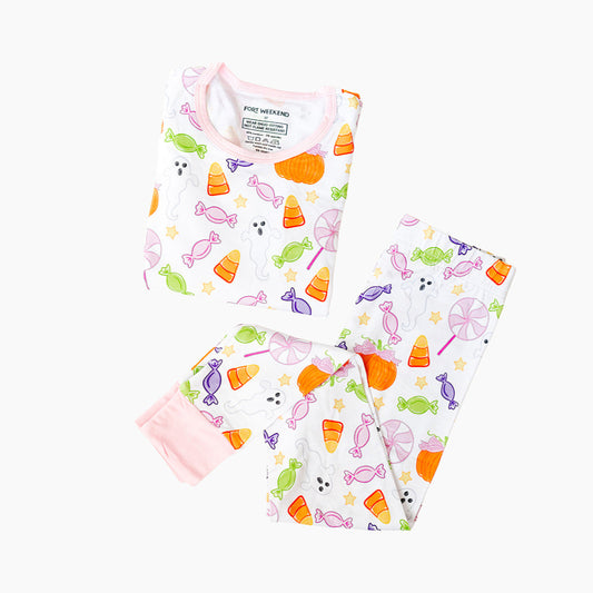 Spooky Sweet Two-Piece Pajama Set – Pink
