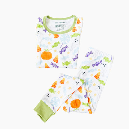 Spooky Sweet Two-Piece Pajama Set – Green