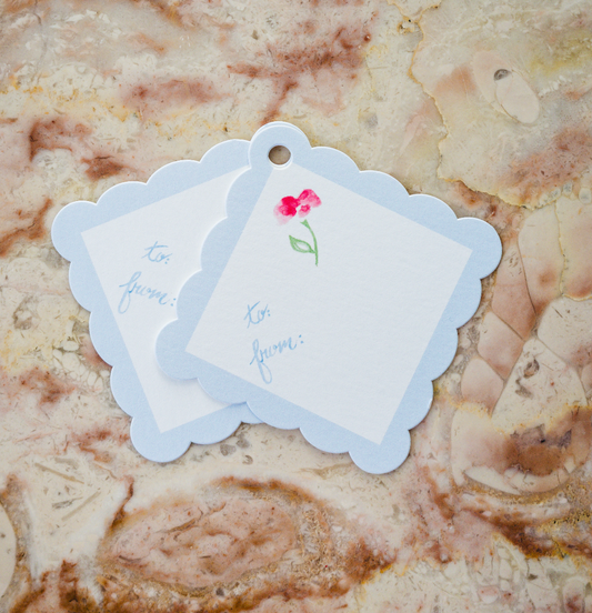 Holiday Floral Gift Tags