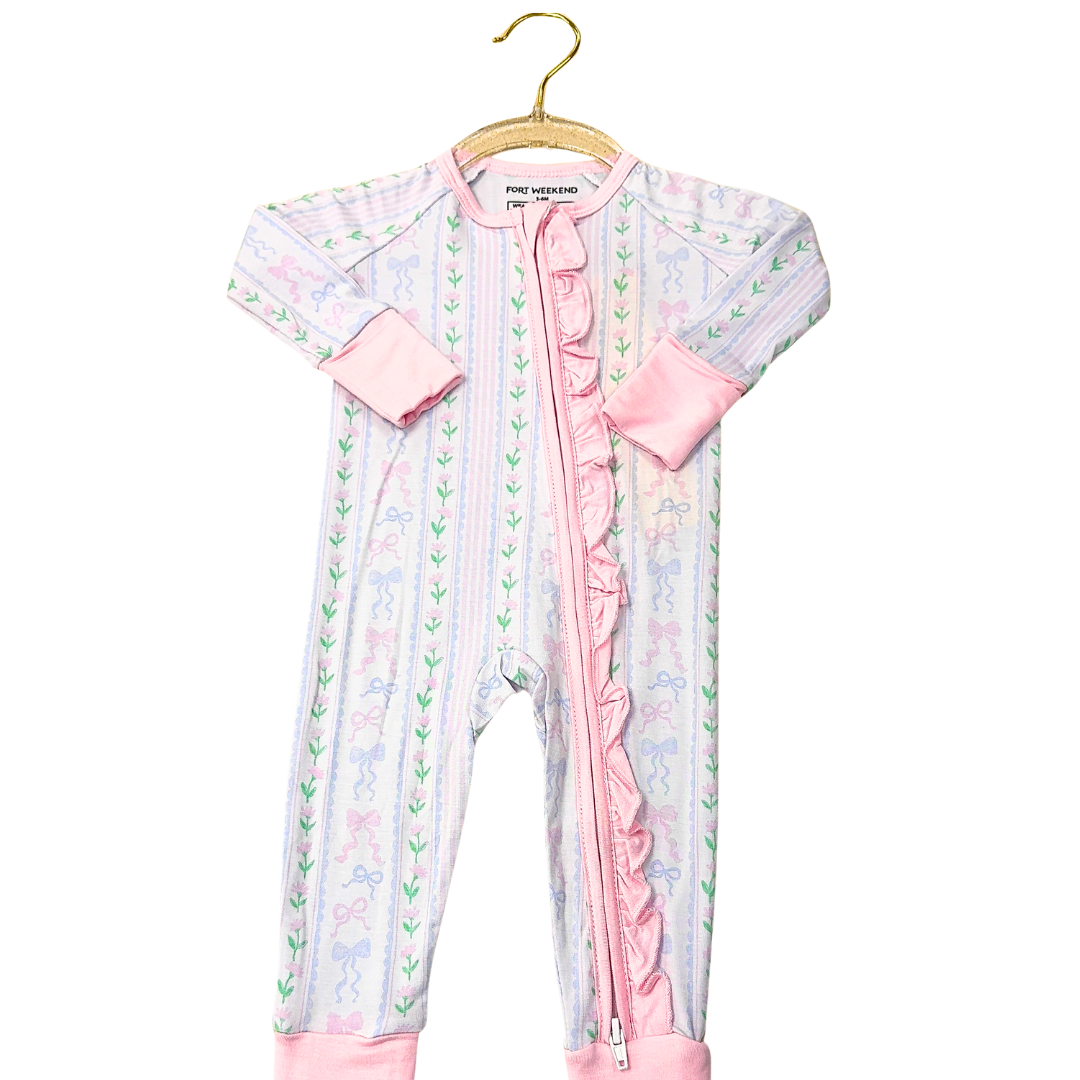 The Bow Garden Bamboo Convertible Zipper Pajama